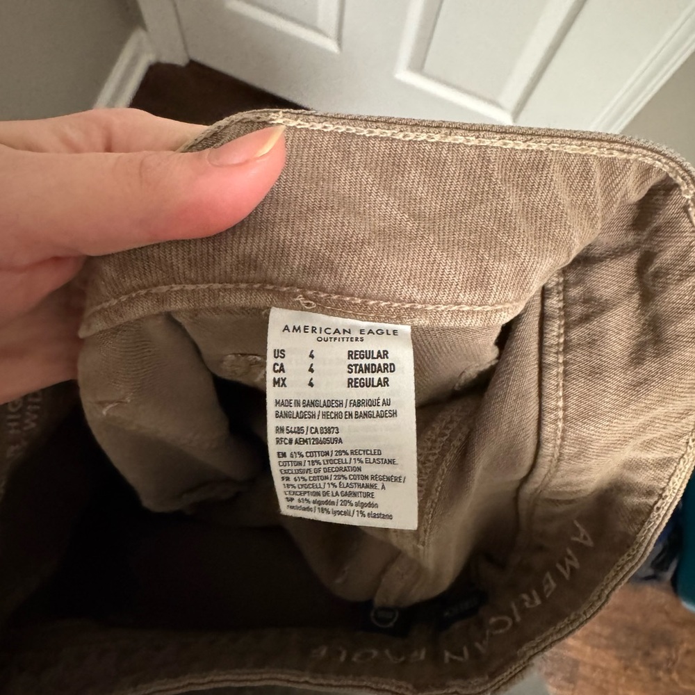American Eagle Outfitters Chocolate Brown Wide Leg Cargo Pants - Picture 4 of 8